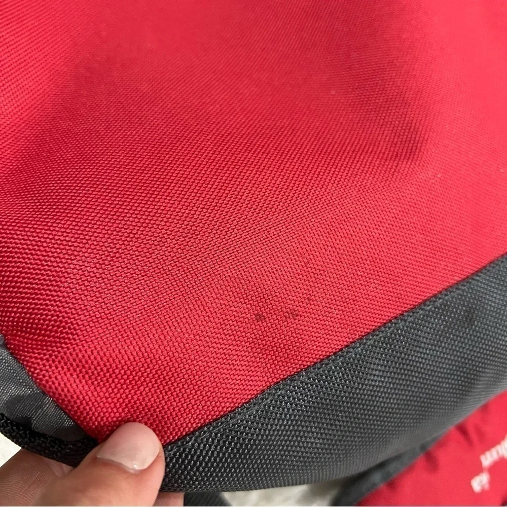 Columbia Red & Grey Insulated Diaper Messenger Bag